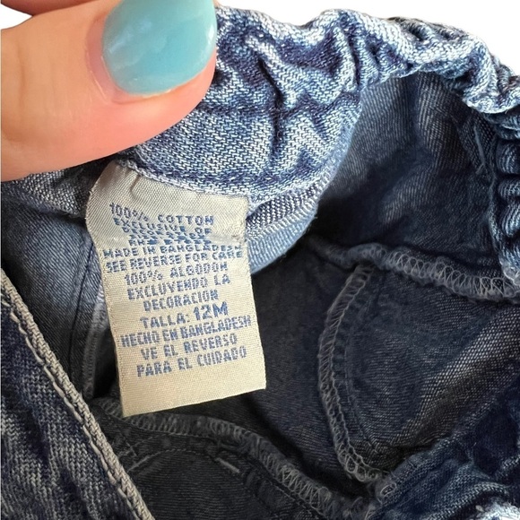 Y2K Girl Floral Appliqué Denim 12 M - Picture 5 of 5